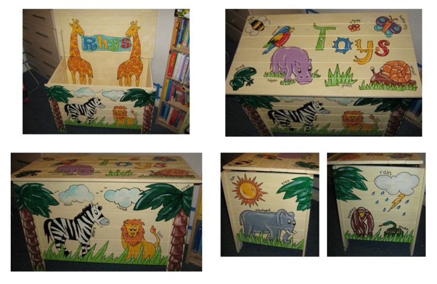 jungle themed toy box